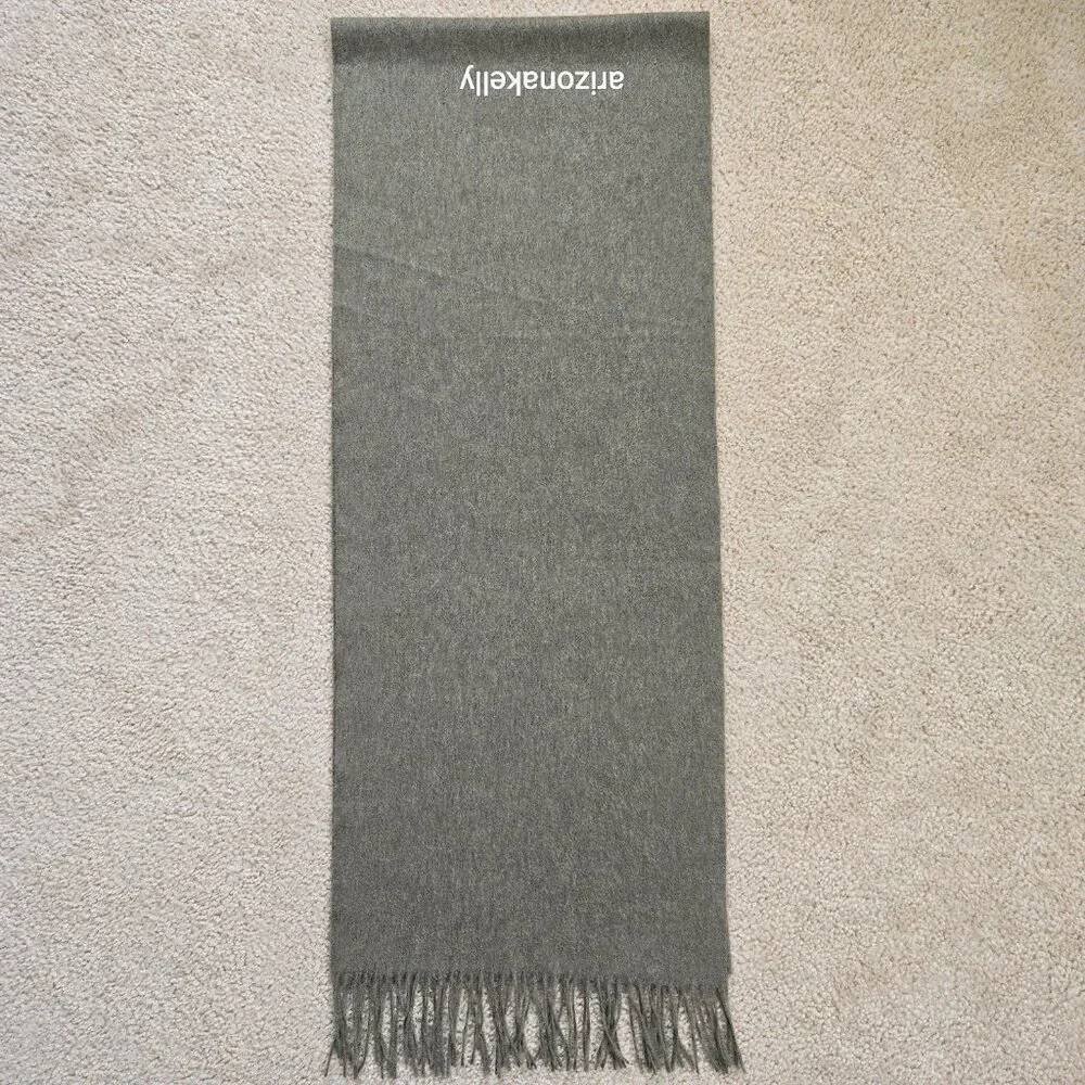 NWOT Cashmere Scarf Olive Green
